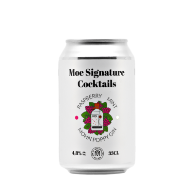 Moe Signature Cocktail Gin-Raspberry-Mint
